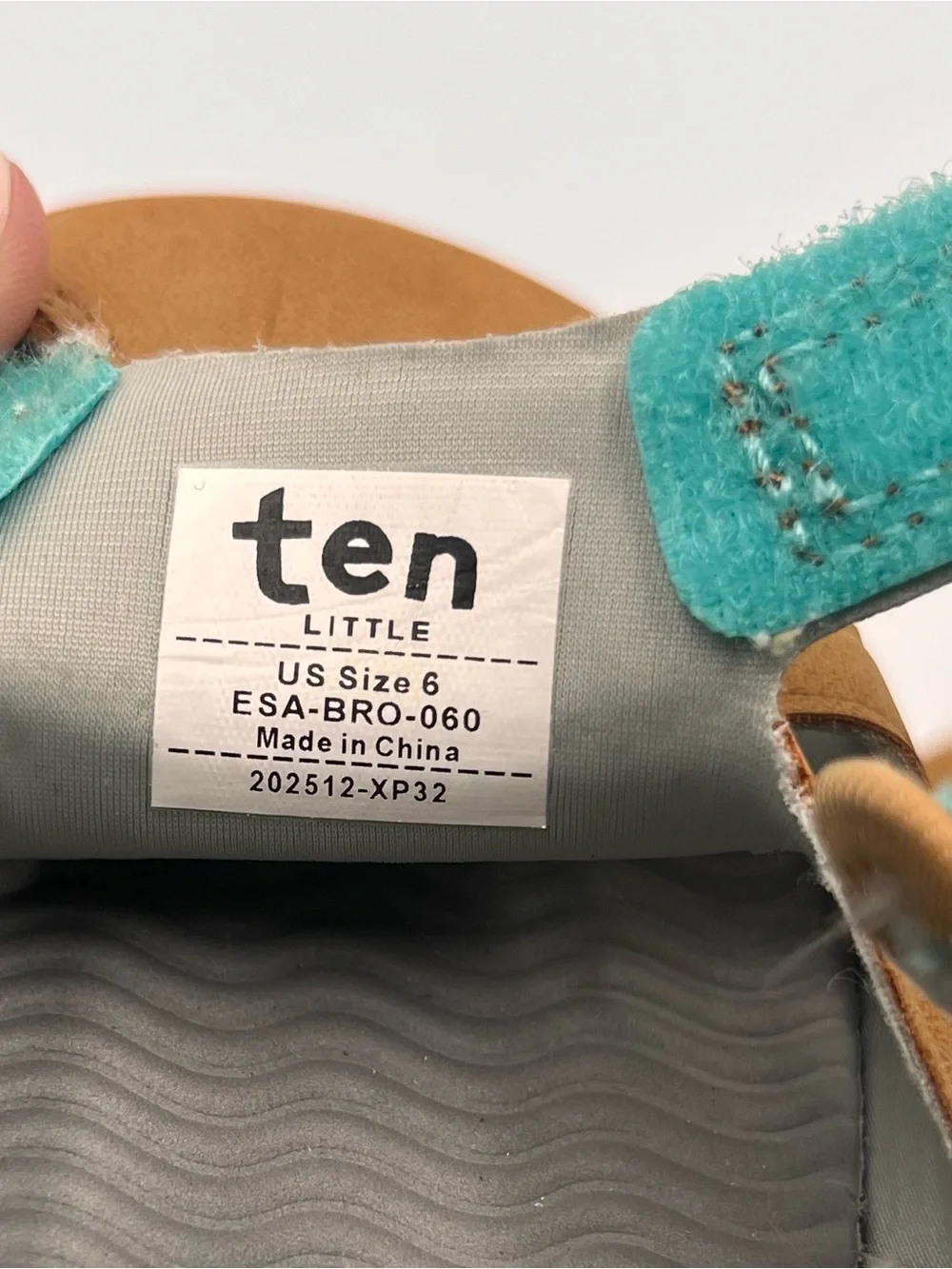 Ten Little Everyday Sandals Brown/Tan Size 6 Toddler